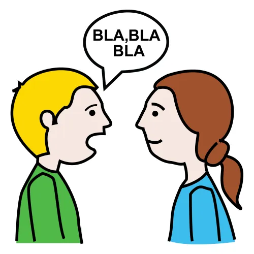Dos niños dialogando - Imagui