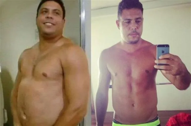 Foto: Ronaldo, de pesar 120 kg a tener una figura escultural ... Foto: Ronaldo, de pesar 120 kg a tener una figura escultural ...