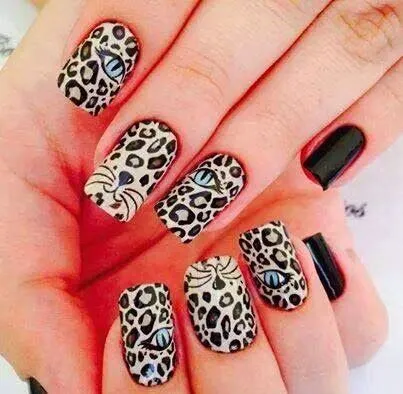 Foto uñas pintadas como leopardo | Muchas Fotos Foto uñas pintadas como leopardo | Muchas Fotos
