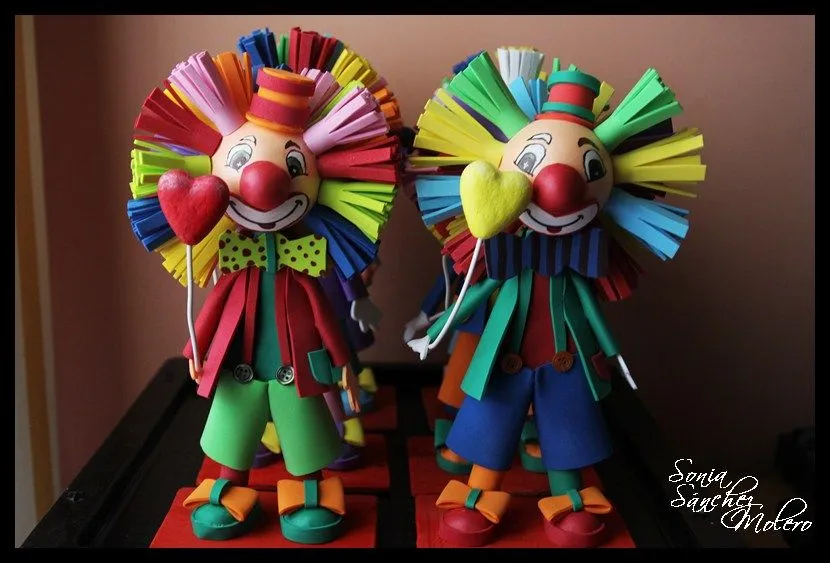 Fotografía y Creatividad: Fofuchos Payasos (