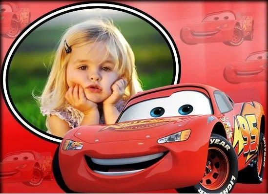 Fotomontaje de Cars con Rayo McQueen | Fotomontajes infantiles