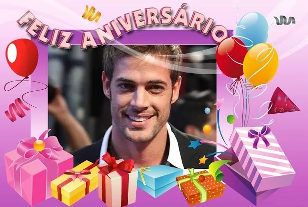 Fotomontaje de Feliz Aniversario con globos y regalos | Hacer ...