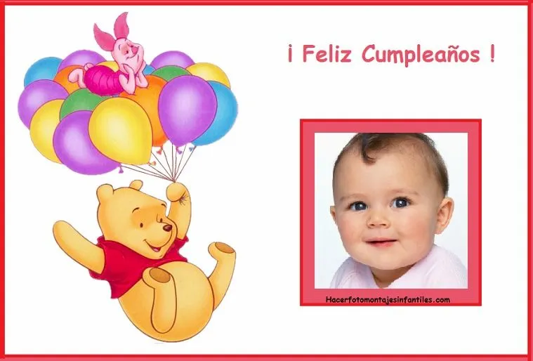 Fotomontajes de Winnie The Pooh | Fotomontajes infantiles Fotomontajes de Winnie The Pooh | Fotomontajes infantiles