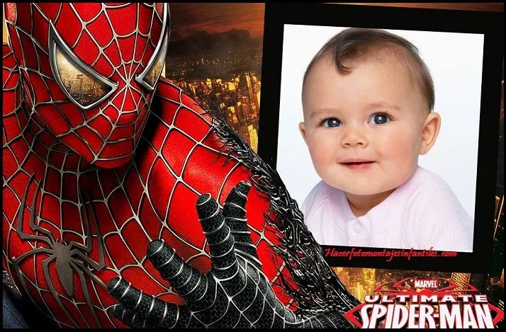 Fotomontaje gratis de Spiderman | Fotomontajes infantiles Fotomontaje gratis de Spiderman | Fotomontajes infantiles