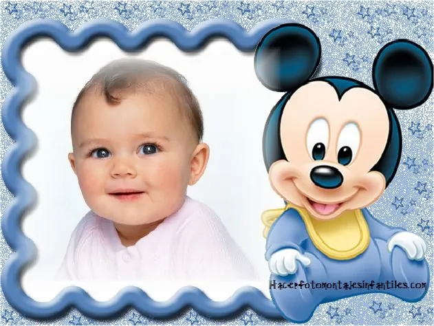 Marcos para fotos bebé Mickey - Imagui