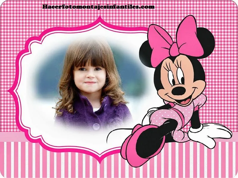 Fotomontaje de Minnie Mouse | Fotomontajes infantiles Fotomontaje de Minnie Mouse | Fotomontajes infantiles