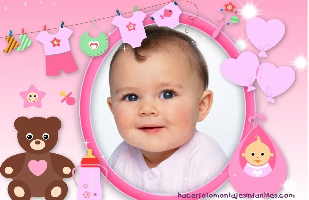 Fotomontaje para nacimiento de bebas | Fotomontajes infantiles Fotomontaje para nacimiento de bebas | Fotomontajes infantiles