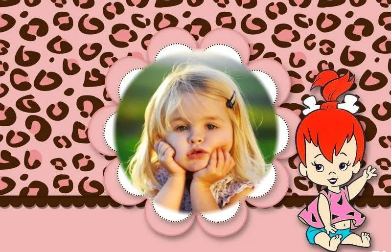Fotomontaje de Pebbles Picapiedra | Fotomontajes infantiles Fotomontaje de Pebbles Picapiedra | Fotomontajes infantiles