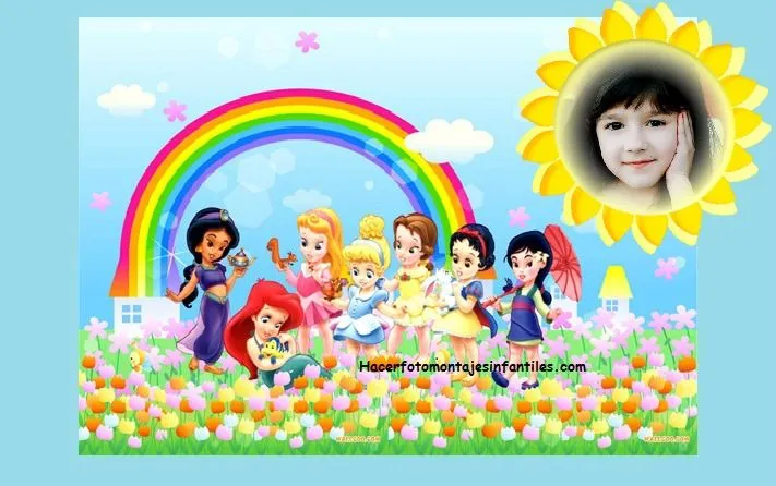 Fotomontaje con las Princesas bebés | Fotomontajes infantiles Fotomontaje con las Princesas bebés | Fotomontajes infantiles