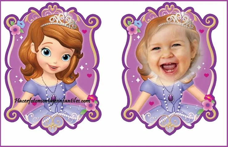 Fotomontaje de Princesita Sofía | Fotomontajes infantiles