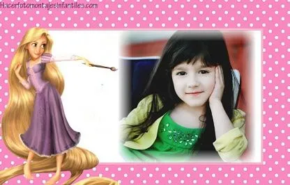 Fotomontaje de Rapunzel gratis | Fotomontajes infantiles Fotomontaje de Rapunzel gratis | Fotomontajes infantiles