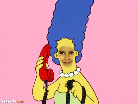 Fotomontaje de los Simpsons. Conviértete en Marge Simpson. Fotomontaje de los Simpsons. Conviértete en Marge Simpson.