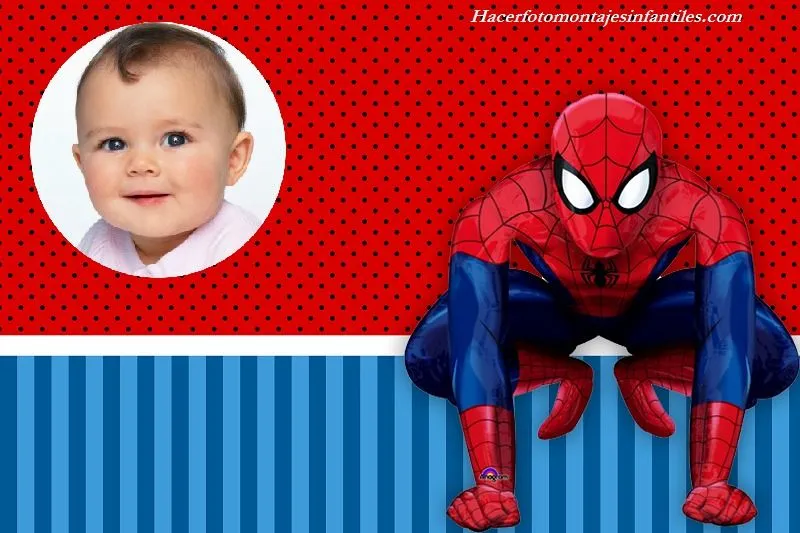 Fotomontaje de Spiderman | Fotomontajes infantiles