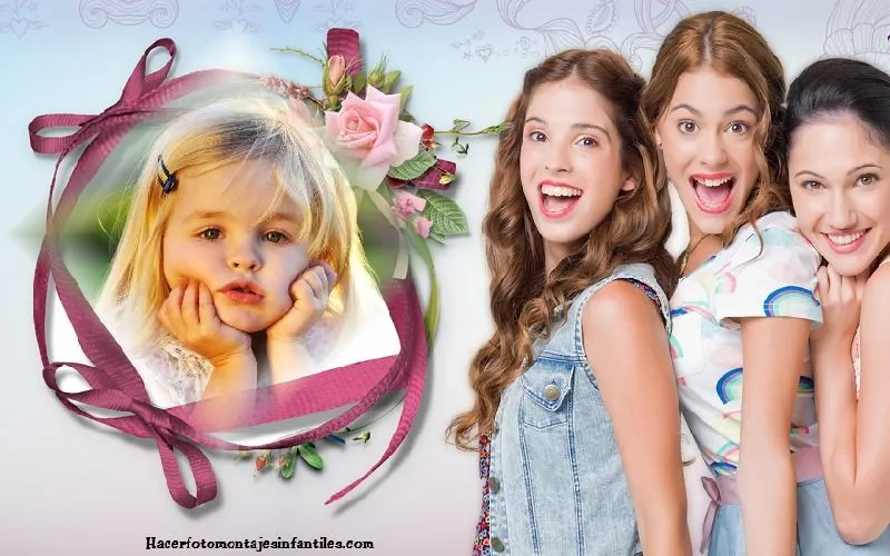Fotomontaje de Violetta y sus amigas | Fotomontajes infantiles