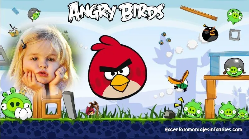 Fotomontajes de Angry Birds | Fotomontajes infantiles Fotomontajes de Angry Birds | Fotomontajes infantiles