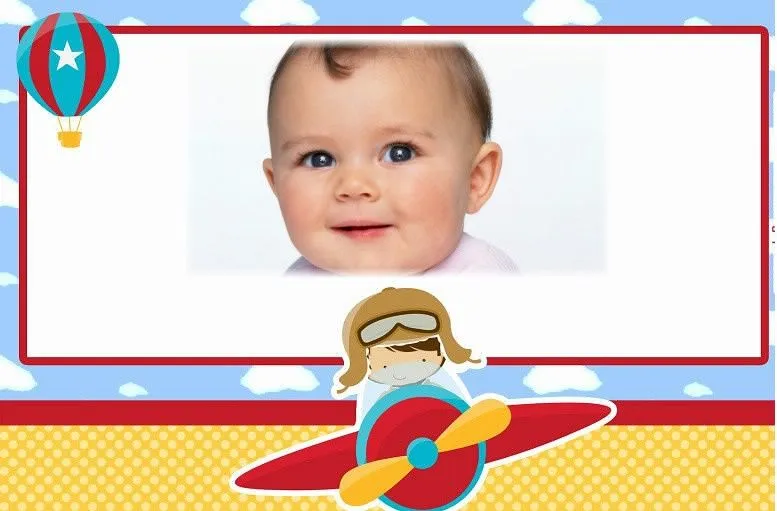 Fotomontajes con avioncitos para bebes | Fotomontajes infantiles