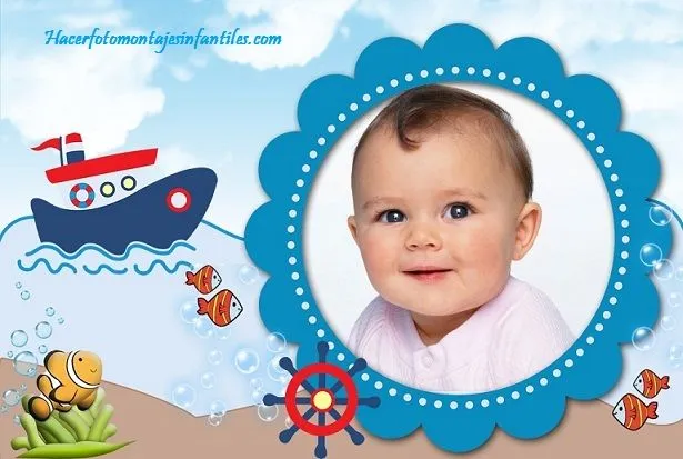 fotomontajes con barquitos para bebes | Fotomontajes infantiles