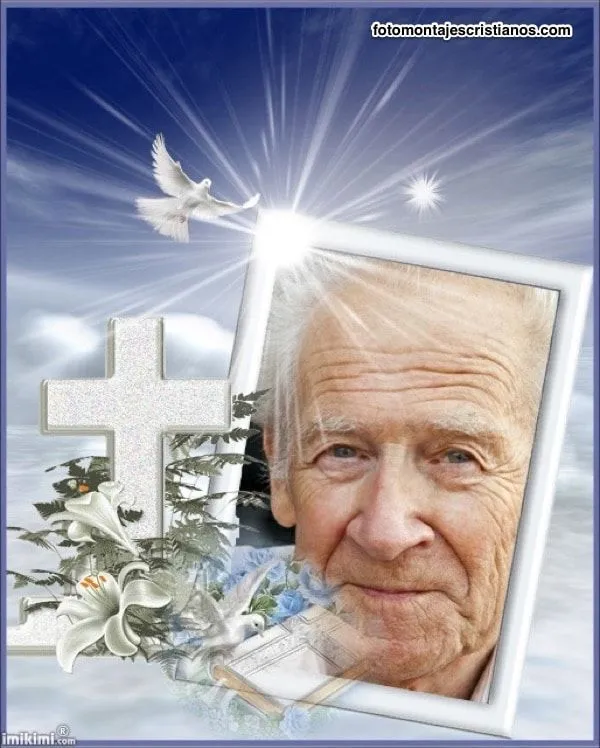 Fotomontajes cristianos para difuntos