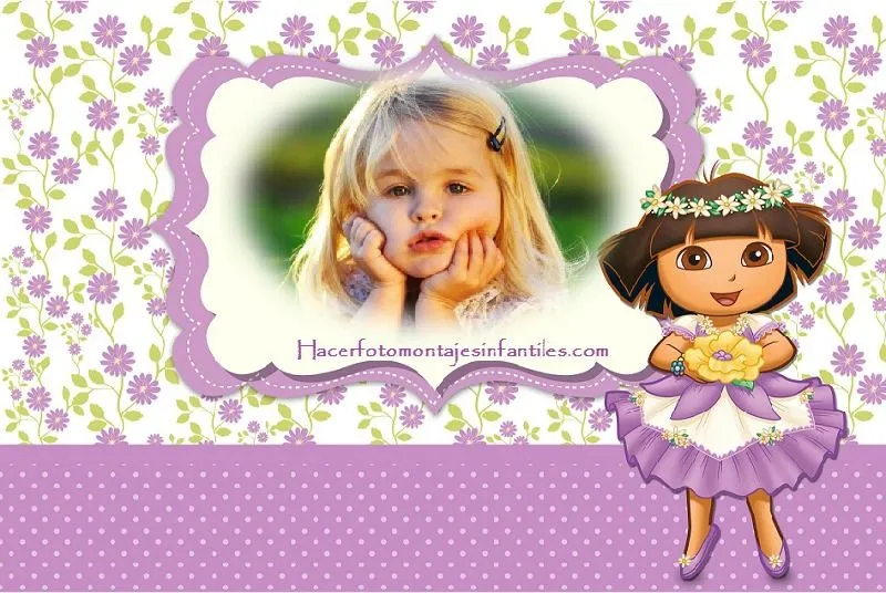 Fotomontajes de Dora la Exploradora | Fotomontajes infantiles Fotomontajes de Dora la Exploradora | Fotomontajes infantiles