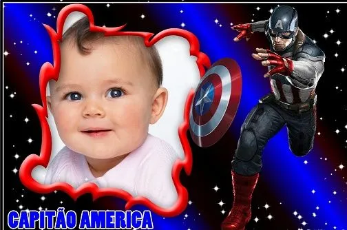 Fotomontajes gratis de Capitán América | Fotomontajes infantiles