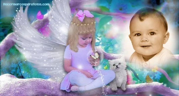 Hacer fotomontaje con angelito | Hacer Fotomontajes Gratis