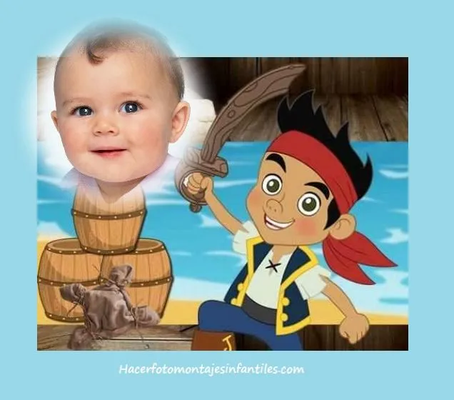 Fotomontajes de Jake y Los Piratas | Fotomontajes infantiles