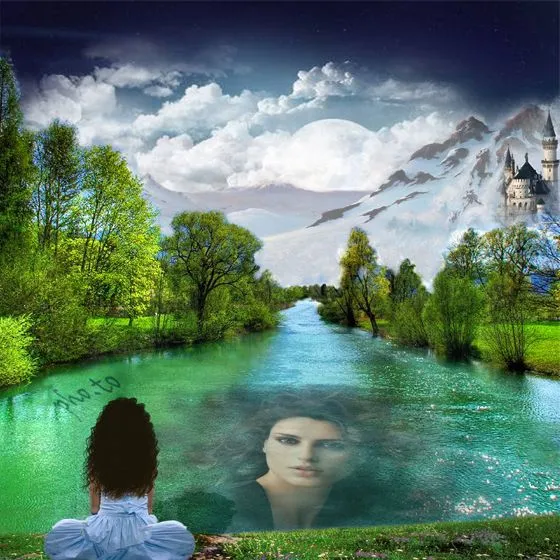 Fotomontajes paisajes hermosos con tu rostro reflejado. Fotomontajes paisajes hermosos con tu rostro reflejado.