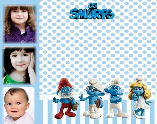 Fotomontajes de los Pitufos | Fotomontajes infantiles Fotomontajes de los Pitufos | Fotomontajes infantiles