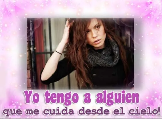 Fotomontajes religiosos con frases: Yo tengo alguien que me cuida ... Fotomontajes religiosos con frases: Yo tengo alguien que me cuida ...