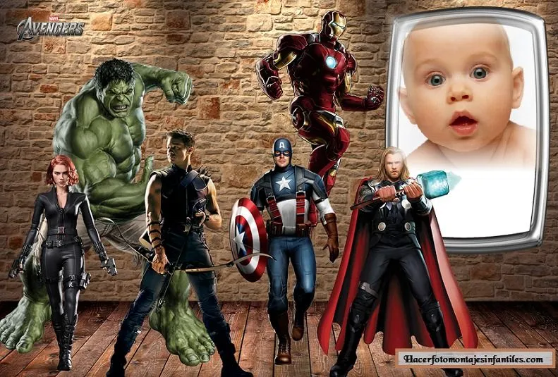 Fotomontajes de super heroes | Fotomontajes infantiles
