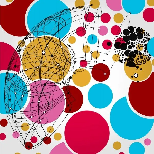 Fotomural Diseños Abstractos: Circulos color Fotomural Diseños Abstractos: Circulos color