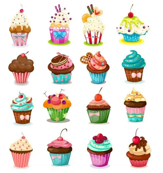 fotomural muffins