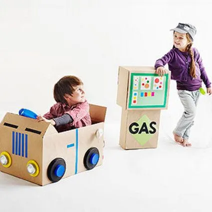 Convierte una caja de cartón en 5 juguetes - Decoracion - EstiloPeques