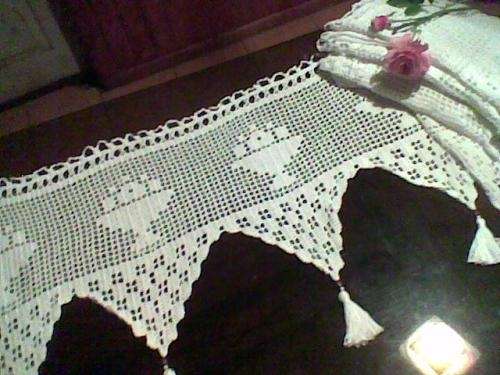 Cenefas y cortinas a crochet - Imagui