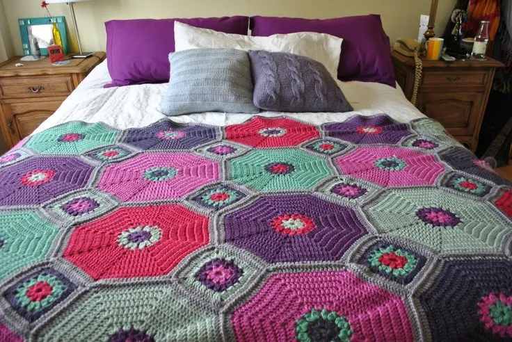 Fotos de colchas a crochet - Las Manualidades | Colchas ... Fotos de colchas a crochet - Las Manualidades | Colchas ...