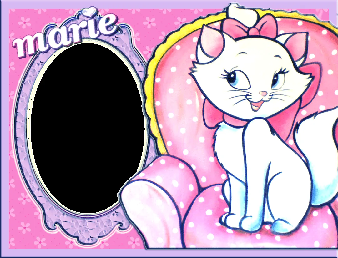 Fotos com arte TMV: Moldura gatinha Marie Disney. Fotos com arte TMV: Moldura gatinha Marie Disney.
