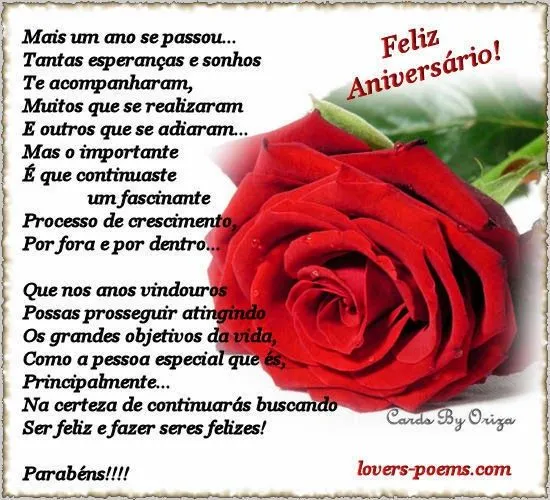 Fotos com mensagem de aniversario | Frases bonitas de Amor Fotos com mensagem de aniversario | Frases bonitas de Amor