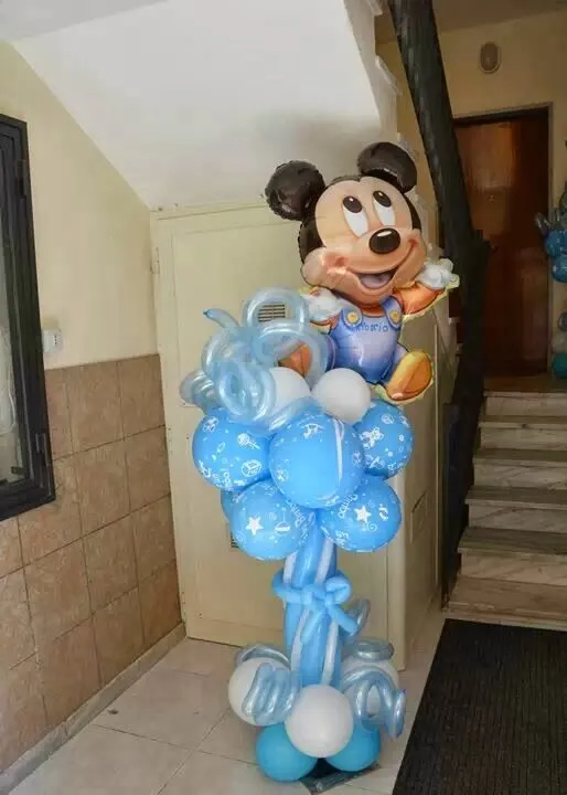 Decoración+con+Globos+celeste ...