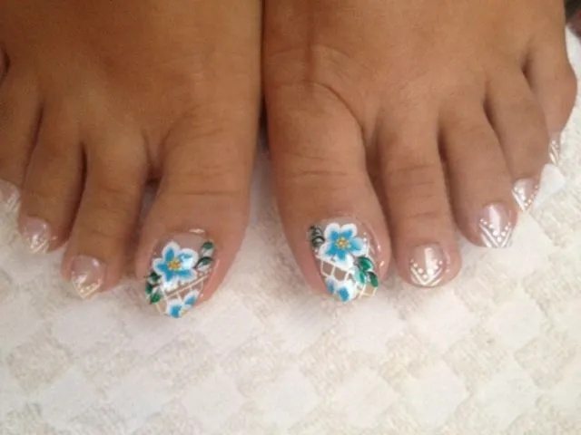 Diseño en uñas de los pies - Imagui