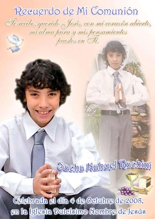 Estampitas con foto -bautismo 1° añito comunión 15 años - Villa ... Estampitas con foto -bautismo 1° añito comunión 15 años - Villa ...