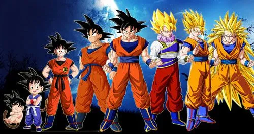 Fotos de las fases de goku - Imagui