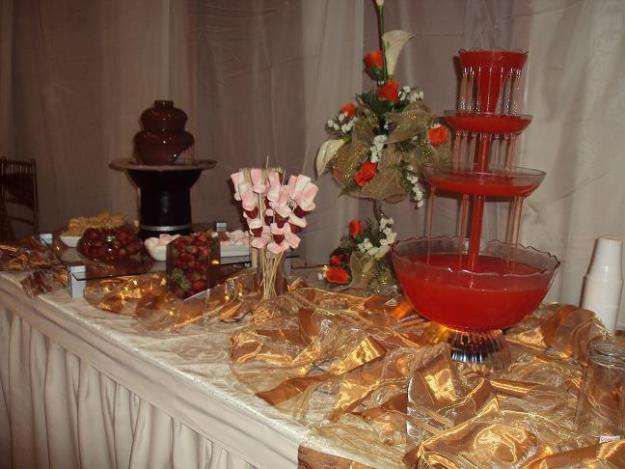 Fiestas alquiler de fuentes de chocolate pasapalos catering buffet ...