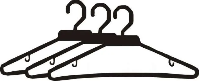 Gancho para ropa de color y negro tipo closet - valvula para cojin ...