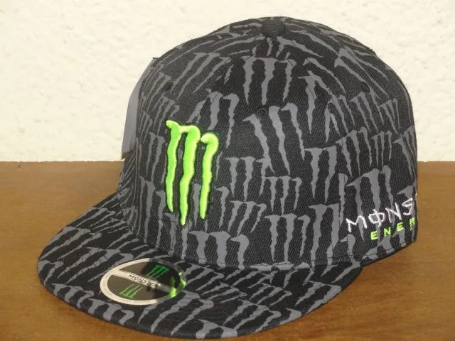 Fotos de gorras planas de monster rockstar y dc - Imagui