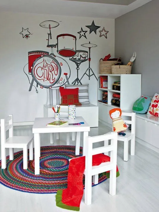 Decoración dormitorio juvenil musical | Decoideas.Net