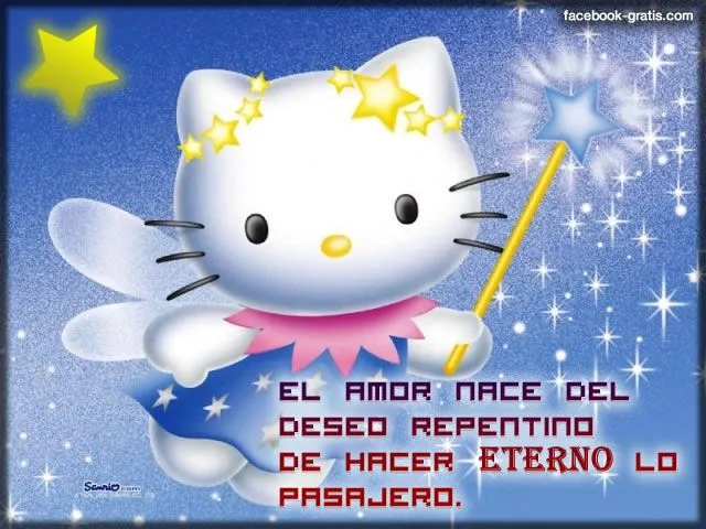Fotos de Hello Kitty con frases - Imagui