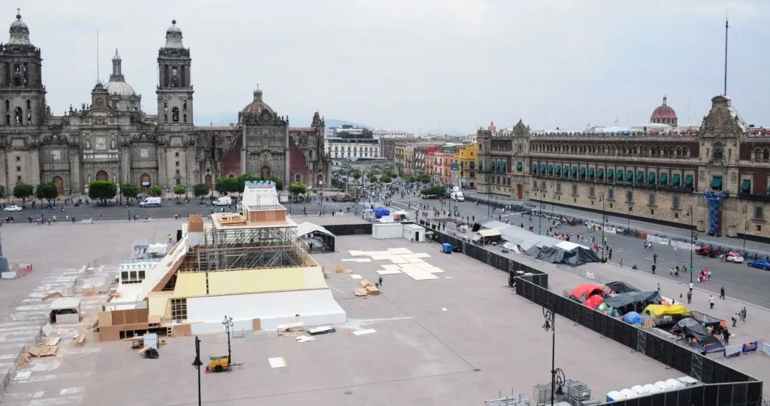 FOTOS: Así va la maqueta para conmemorar 500 años de Resistencia Indígena  en la CdMx - SinEmbargo MX