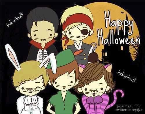 One direction caricatura Halloween - Imagui