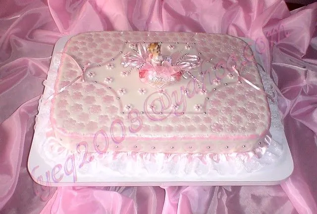 Pastel para bautizo niña - Imagui