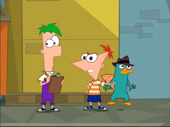 Phineas y Ferb con Perry